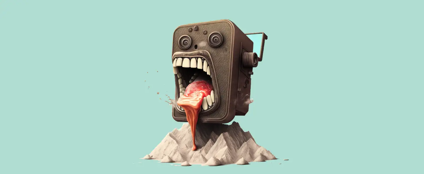 Modern art of old style camera. Midjourney creation by @stivog